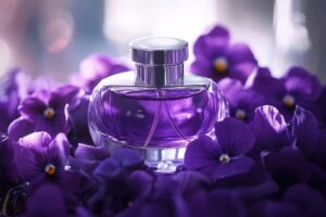 Perfumes para as fragrâncias violeta, graciosa e elegante