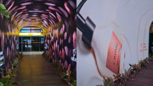 Natura instala túnel sensorial no aeroporto de Belém para a COP 30