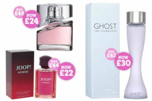 Superdrug está vendendo perfumes de grife, incluindo Ghost, Joop e Boss, pela metade do preço – e eles serão ótimos presentes |